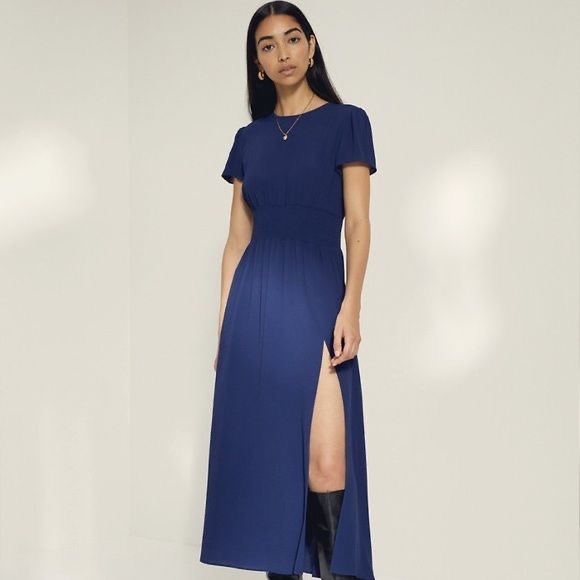 Wilfred - Navy Blue Midi Dress - Picture 1 of 4